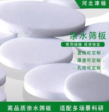 Hydrophilic Sieve Plate, Polyethylene PE Material, AC Affinity Chromatography Column Sieve Plate Filter, Diameter <9.0mm