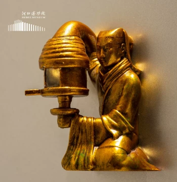 Hebei Museum Changxin Palace Lamp Cultural Creative Refrigerator Magnet, Magnetic Luminous 3D Resin Historical Artifact Fridge Magnet