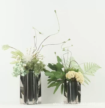 Modern Light Luxury Artificial Flower Decor KFF Floral Art for Model Room Living Room TV Cabinet Dining Table Sales Office Counter Guest Hotel Display