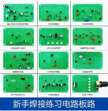 Perfboard Kit for Circuit Board DIY: Soldering Training and Electronic Component Practice Board for Students
