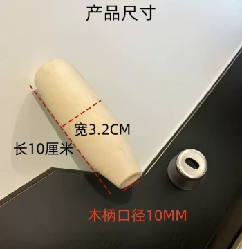 Traditional Knife Handle Replacement Through-Tang Handmade Wooden Handle Round Cleaver Handle Old-Style Wooden Knife Handle