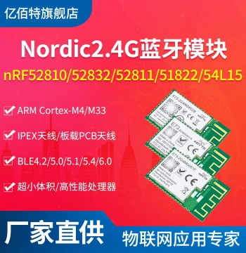 Nordic Chip 2.4G Wireless Bluetooth Module nRF52810/52832/52811/54L15/51822