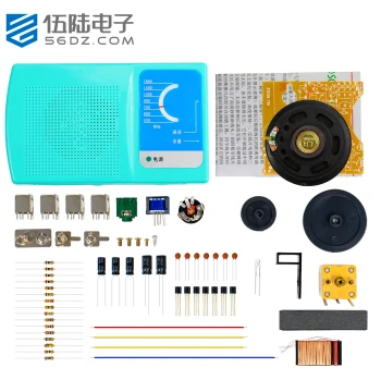 7-Tube AM Radio Assembly Kit: Electronic Fabrication Training and Soldering Practice Circuit Board WK-56-37