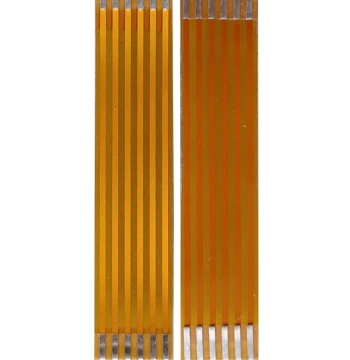 Ribbon Cable 2.54mm Pitch, Length 10-500mm, 3-30 Pin Yellow Solderable FPC, 5 Pieces