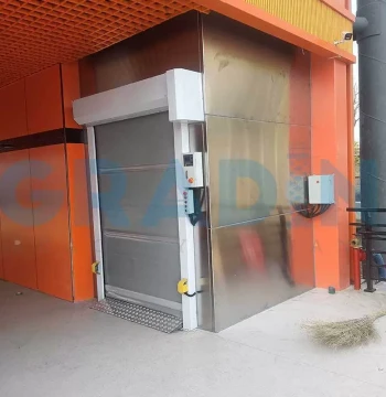 Cargo Elevator Lift Outdoor 2 Ton Hydraulic Guide Rail Lift Simple Cargo Elevator Lifter