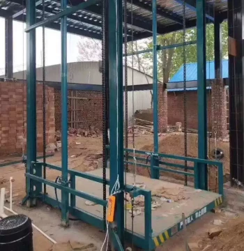 2-Ton Simple Hydraulic Cargo Elevator, Rail-Mounted Lift; 2T Fixed Electric Hydraulic Lifting Platform and Hoist
