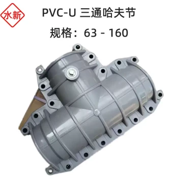 PCU Three-Way Haff Joint for Water Supply and Irrigation, PVC Three-Way V Clamp - Haff Emergency Repair Connector