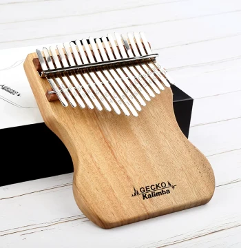 GECKO Kalimba, 17-Key and 21-Key Thumb Piano, Steel Tines for Beginners, Portable Kalimba Instrument