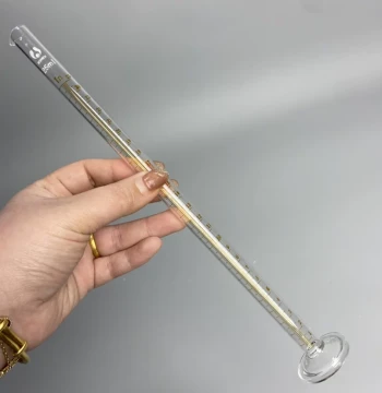 Custom Glass Graduated Cylinder, 1ml/2ml/5ml/10ml, 0.01 Division, High-Precision 'To Contain' Type, Customizable