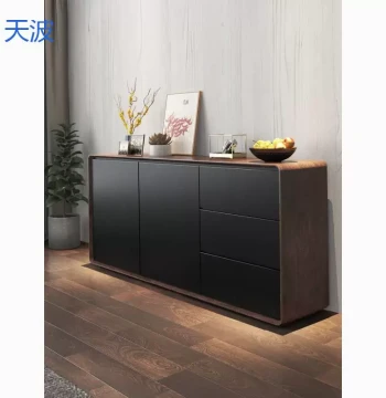 BKY [Saved by 3104 Users] Nordic Solid Wood Premium Large-Capacity Living Room Storage Cabinet, Light Luxury Gray Multi-Layer Organizer