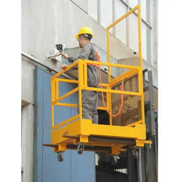 In Stock Forklift Personnel Platform with Wheels Mobile Personnel Platform NK0A Forklift Cage Platform Aerial Work Device