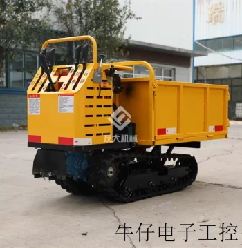 In-Stock Direct Sales Crawler Transport Vehicle: Small Agricultural Tiger for Mountain Orchards, All-Terrain Slope King with Self-Dumping Function