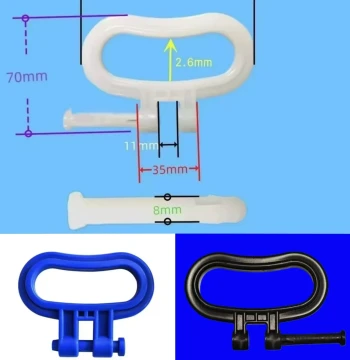 50L Large Round Tank Handle 60kg Wide Mouth Bucket Handle Thickened Plastic Handle 50kg Plastic Handle