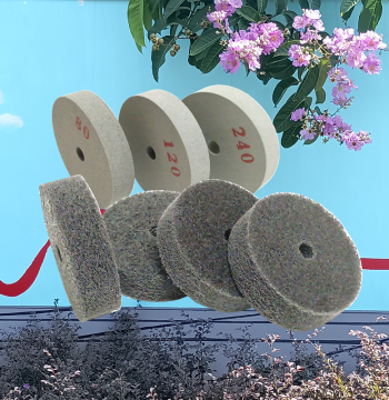 Bench Grinder Small Grinding Wheel Nylon Fiber Wheel Stainless Steel Polishing Rust Removal Watch Brushing Rubber Wheel Metal Grinding Wheel