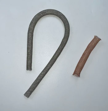 Custom Hollow Metal Wire Mesh Shielding Strip Beryllium Copper Mesh Gasket Good Conductivity