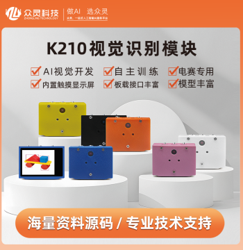 Zhongling Intelligent K210 Visual Recognition Module CanMV Sensor Face AI Camera Python Development Board