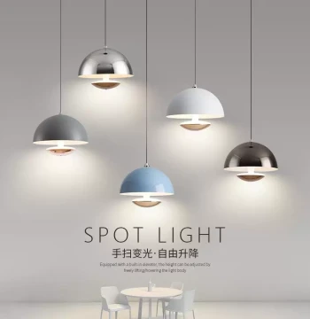 Bedroom Bedside Sensor Small Pendant Light Modern Minimalist Cream Style Restaurant Bar Light Adjustable Hanging Cord Lamp