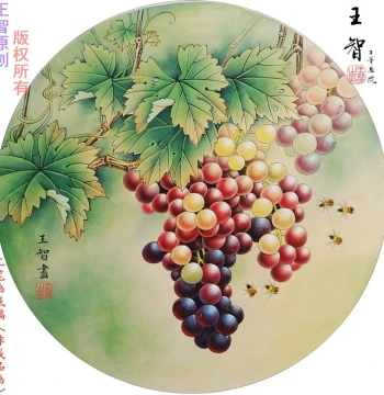Xuan Paper Line Drawings: Grapes and Bees Drafts for Beginners with Course Materials