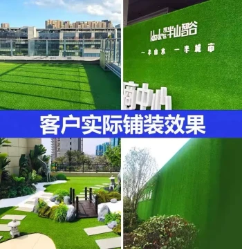 Construction Site Fencing with Artificial Grass Walls, Fake Green Turf for Engineering Exterior Walls and Kindergartens
