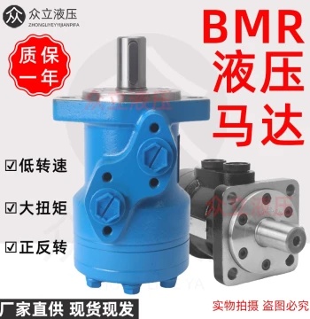 BMR Hydraulic Motor 50/80/125/160/200/315/400 Cycloidal Hydraulic Oil Motor Low Speed High Torque