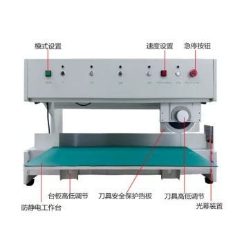 LESD-Z400 Knife Light Board Aluminum Substrate V-Groove PCB Depaneling Machine, Adjustable Stroke Manual Cutting Machine