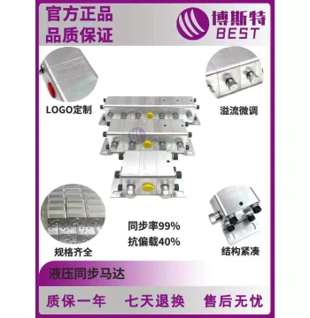 Hydraulic Synchronous Motor: Flow Divider Pump, 1-to-4 Split FMA Cylinder Sync Valve, Flow Divider/Combiner