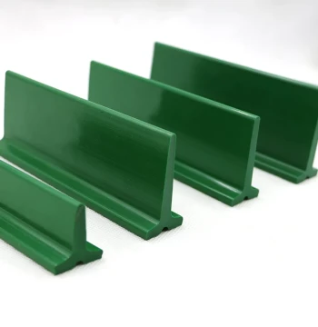 Custom PVC PU Conveyor Belts, Assembly Line Belts, Inclined Belts, Cleats, Guide Strips, Sidewalls, T-Strips