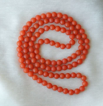 Natural Baoshan Material Southern Red Agate Multi-Loop Bracelet, Full Color and Full Flesh Persimmon Red, Unisex Southern Red Accessory