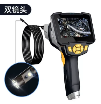 New Industrial Pipeline Endoscope, Steerable Handheld Portable Borescope, HD 1080P Waterproof Inspection Camera
