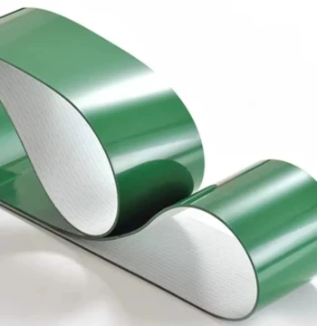 PVC Green Lightweight Flat Conveyor Belt for Industrial Assembly Lines, Incline Lift Transport Belts, Flat Transmission Belts
