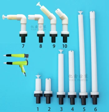 New Electrostatic Spray Gun Nozzle Accessories Extension Rod Flat Nozzle Fan Spray Nozzle Powder Coating Painting Extension Rod