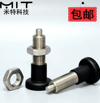 GN613 Threaded Indexing Plunger, Gunter Stainless Steel Knob Plunger Reset/Self-Locking Split Positioning Column Spring Plunger