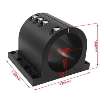 Engraving Machine Spindle Clamp Fixtures and Mounting Brackets for Electric Spindles, 62mm, 80mm, 150mm Installation Clamps