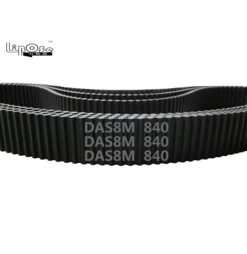Double-Sided Toothed DA S8M 840 105 Teeth Rubber Timing Belt Opposite Tooth Synchronous Belt Drive Belt