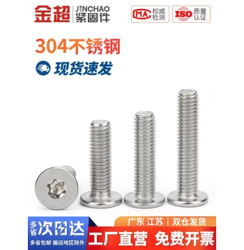 304 Thin Head Large Flat Head Torx Screw Flat Head CM Torx Screw M2 M2.5 M3 M4 M5 M6 M8