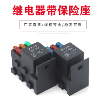 Automotive DC Electromagnetic Relay 12V/24V 40A, Single-channel Control for Spotlights, 1-to-3 Socket Box with Terminals