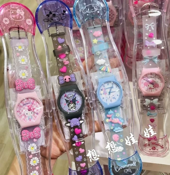 In Stock Japan Sanrio Hello Kitty Cinnamoroll Kuromi My Melody Pochacco Cute Watches for Kids and Adults
