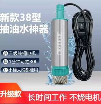 Compact Oil Pump 12V/24V/220V Diesel Water Pump Electric Magic Tool Fuel Dispenser Model 38 Vehicle-Mounted Alcohol Pump
