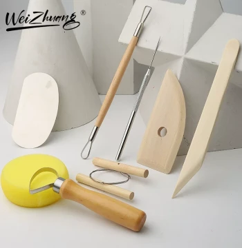 Clay Carving Knives, 8-Piece Set for Oil Clay and Plasticine Sculpting