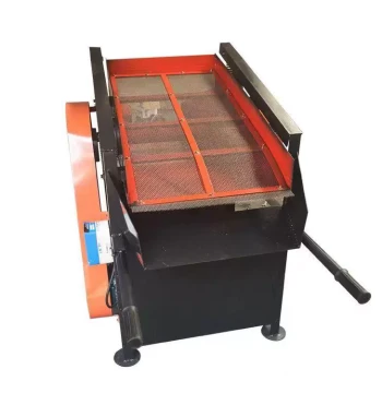 Small Electric Vibratory Sand Sieve Machine, Commercial Simple 110V Easy-to-Use Mobile Seedling Raising Soil and Grass Sifter