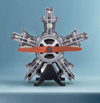 New Engine Model All-Metal Assembly Runnable Saturn Culture Mini Car Engine Toy V8 Four-Cylinder