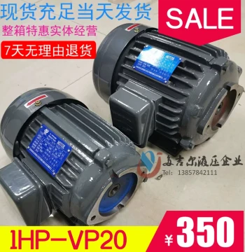 Hydraulic Oil Pump Motor Assembly VP20+0.75KW 1.5 Hydraulic Pump Complete Unit Internal Shaft Motor Hydraulic Station Accessories System