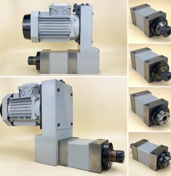 Boring Milling Drilling Grinding Machine Power Head No. 2 BT30 ER25 ER32 Morse Taper MT3 Spindle Head Motor Combination