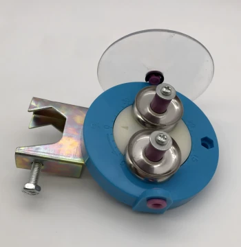 Warping Machine Tensioner with Adjustable Dial and Thread Guide