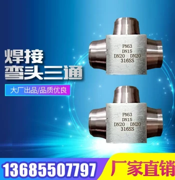 Stainless Steel High-Pressure Socket Weld/Welded Tee Pipe Fitting Butt-Weld Tee Fitting 14/PN63/64