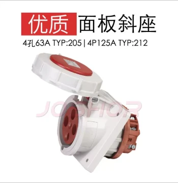JOSHOR Suokai 3P/4P/5P 63A Concealed Industrial Socket TYP:2180/TYP:205/TYP:209
