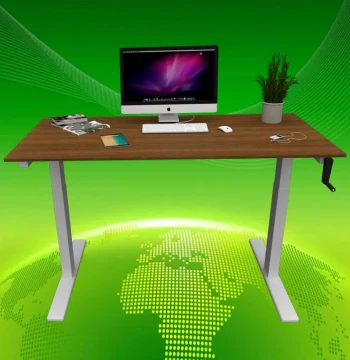 Manual Crank Standing Desk Nanjing Two-Leg Smart Office Desk Xi'an Manual Adjustable Staff Desk Multifunctional
