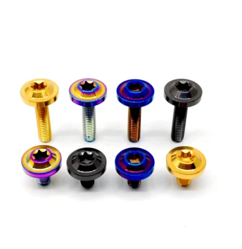 TC4 Titanium Alloy Screws - Internal Hexagon Button Head Large Cap - M6 Series Head Width 16 - High Specific Strength Grade 10.9 HLMET