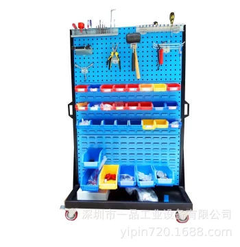 Double-Sided Mobile Tool Rack, Stainless Steel Material Organization Rack, Mobile Stainless Steel Screw Rack, Yipin In Stock