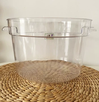 Plastic Bucket Transparent Thickened Storage Bucket Round Tie-Dye Wax-Dye Plant Material Dyeing Bucket Tool High-Aesthetic Display
